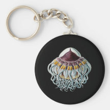 Crown or Helmet Jellyfish Keychain