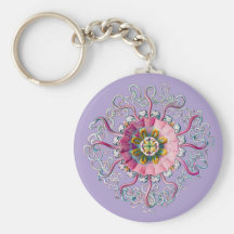 Crown or Helmet Jellyfish Keychains