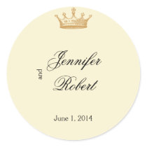 Crown Regency in Gold and Ivory Envelope Seal