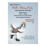Crowned Crane Skating Party Invitation
