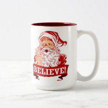 Croyez en père noël tasses à café