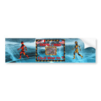CRPS Civil War to ? Blazing Figures Bumper Sticker
