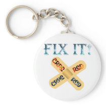 CRPS / RSD Fix It ! Band Aid X Key Chains