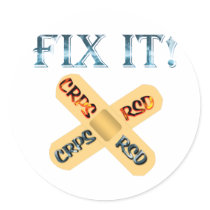CRPS / RSD Fix It ! Band Aid X Sticker