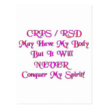 CRPS / RSD May Have My Body Postcards