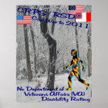 CRPS/RSD No VA Disability Rating Lady 'O Pain Pstr posters