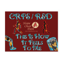 CRPS RSD This Is How It Feels to Me Post Cards