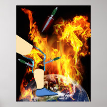 CRPS/RSD World A Blazing Pain & Daggers Canvas Pri Poster