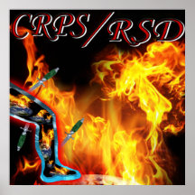 CRPS/RSD World 'a Fire  blazin' Pain &  Blades Pri Poster