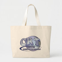 CRT CERTIFIED RADIOLOGIC TECHNOLOGIST  BLUE LOGO BAGS