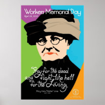 Cru d'affiche de Jour du Souvenir de travailleurs