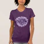 Cru pourpre de marguerite t-shirts