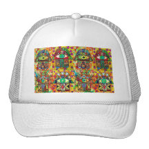 Cru Tapastry de Hamsa d'étoile de David Casquettes