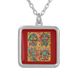 Cru Tapastry de Hamsa d'étoile de David Pendentif Personnalisé