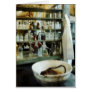 Crucible and Lab Coat Greeting Card