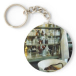 Crucible and Lab Coat Keychain