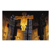 Crucifix above the High altar in the Santa