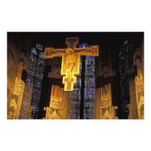 Crucifix above the High altar in the Santa Photographic Print
