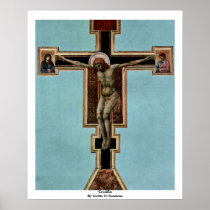 Crucifix By Giotto Di Bondone Print