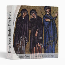 Crucifixion  By Meister Der Nea-Moni-Kirche In Chi Vinyl Binder