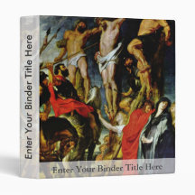 Crucifixion By Rubens Peter Paul (Best Quality) 3 Ring Binders