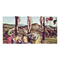 Crucifixion By Signorelli Luca (Best Quality) Personalized Photo Card