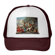 Crucifixion By Tiepolo Giovanni Battista Mesh Hats