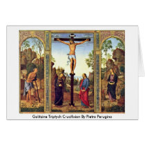 Crucifixion de triptyque de Galitzine par Pietro P cartes