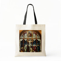 Crucifixion - Jesus on The Cross - Stained Glass Canvas Bag