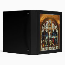 Crucifixion - Jesus on The Cross - Stained Glass Binder