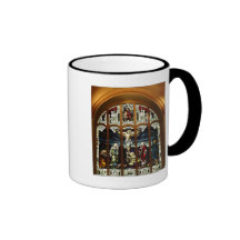 Crucifixion - Jesus on The Cross - Stained Glass Coffee Mug