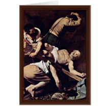 Crucifixion Of St. Peter By Michelangelo Merisi Da Greeting Cards