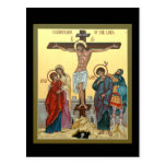 Crucifixion of the Lord Prayer Card Postcards