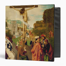 Crucifixion (oil on panel) vinyl binders