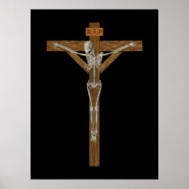 Crucify Skeleton Print