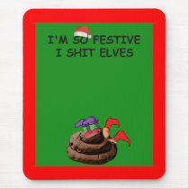 Crude festive humour
