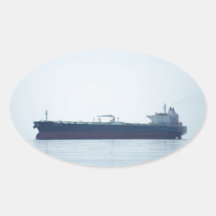 Crude Oil Tanker Oval Stickers