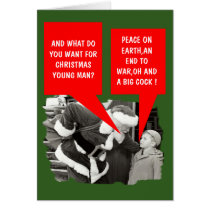 Crude,politically incorrect Christmas Greeting Card
