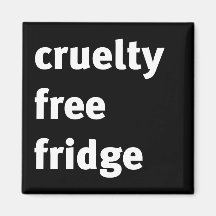 Cruelty Free Fridge Bold Refrigerator Magnets