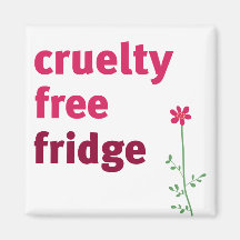 Cruelty Free Fridge - Flower Fridge Magnet