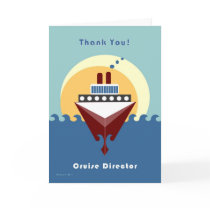 Cruise Director - Thank you Greeting Cards