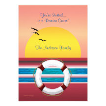 Cruise Family Reunion Invite - Sunset Design