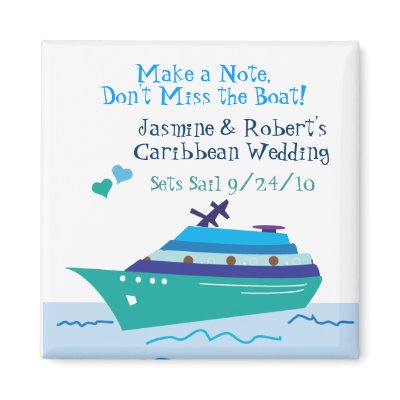 Cruise Save the Date Wedding Magnet by savetheweddingdate
