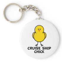 Cruise Ship Chick Key Chains