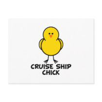 Cruise Ship Chick Post Card