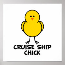Cruise Ship Chick Print