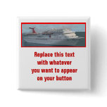 Cruise Ship Customizable Button-CIM1a