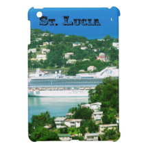 Cruise ship docked at St.Lucia iPad Mini Covers