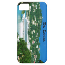 Cruise ship docked at St.Lucia iPhone 5 Case