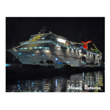 Cruise Ship In Nassau, Bahamas Post Cards